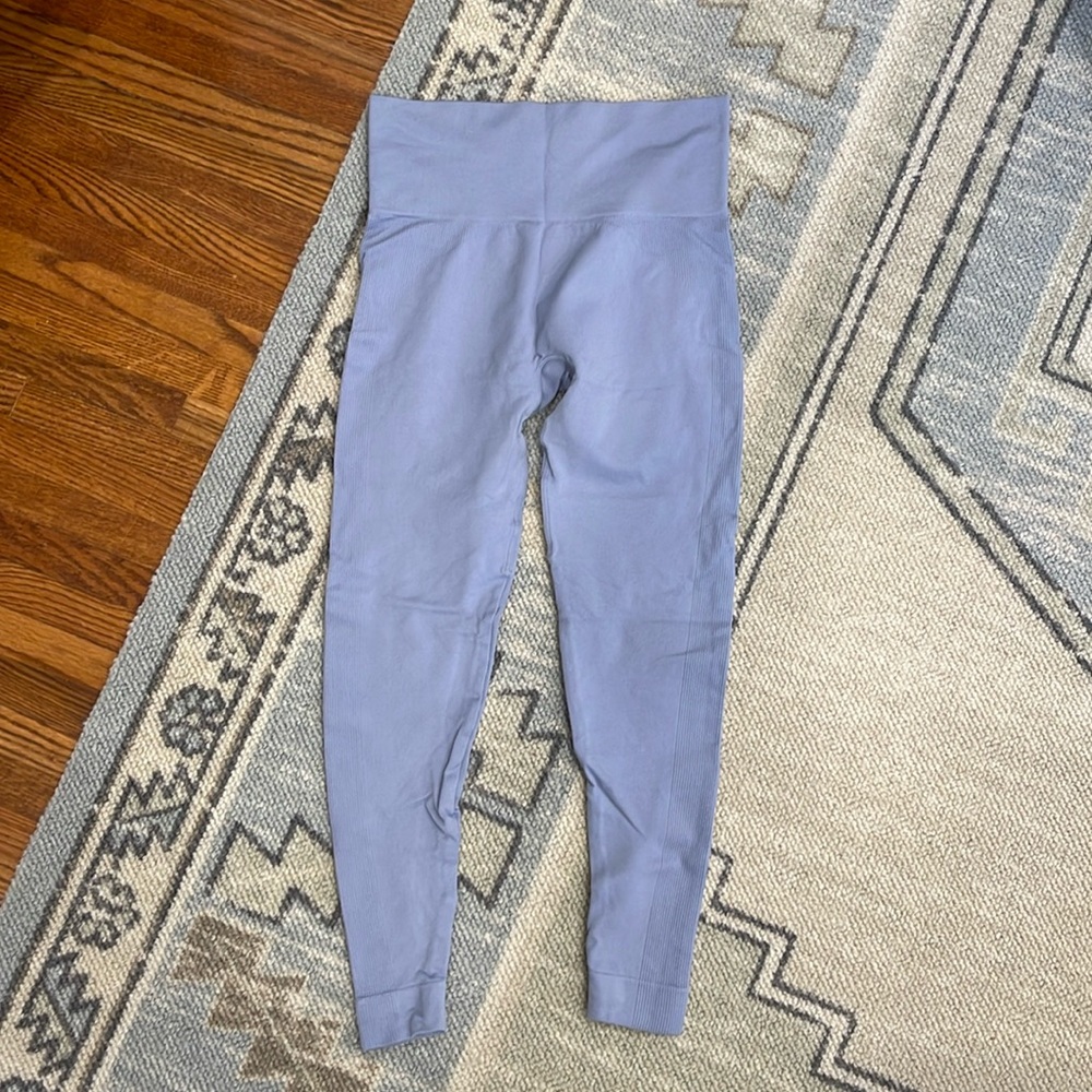 EUC SET ACTIVE SCULPTFLEX LEGGINGS PERIWINKLE BLUE MEDIUM